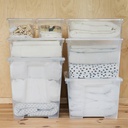 Caja, transparente, 22L SAMLA
