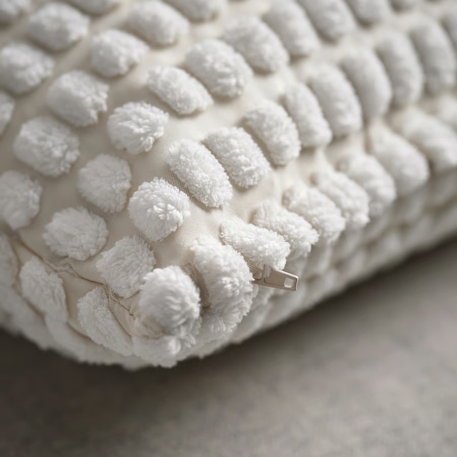 IKEA Funda de almohada /Blanco marfil (50x50cm) SVARTPOPPEL