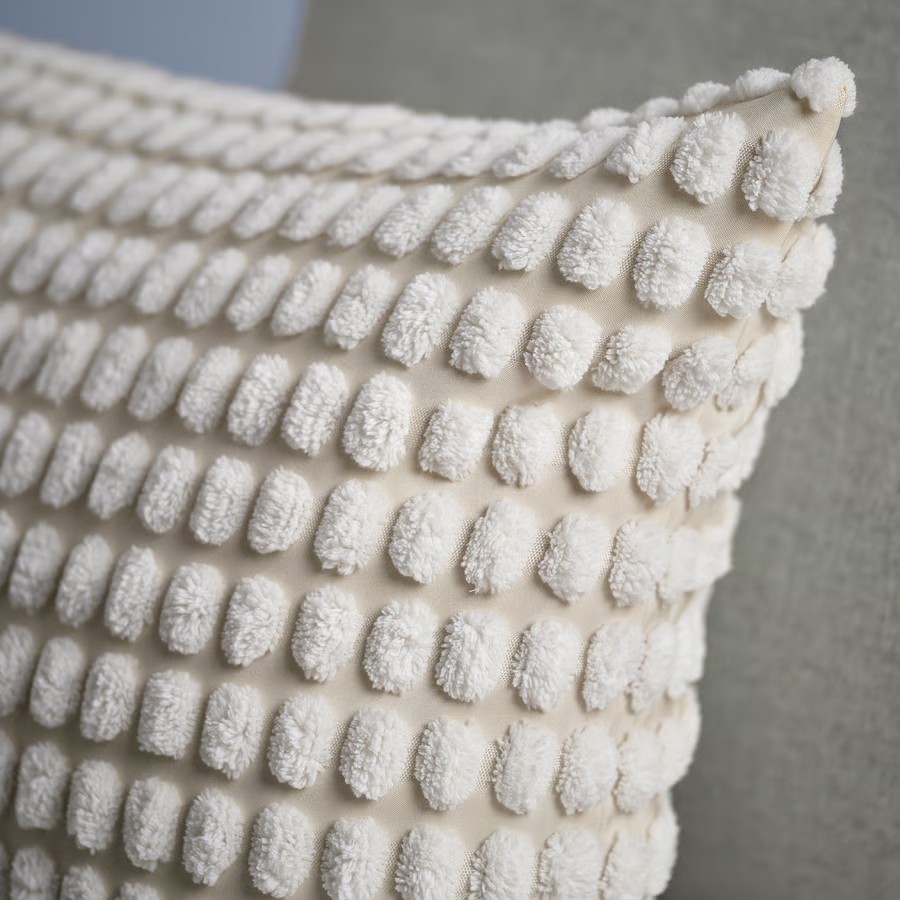 IKEA Funda de almohada /Blanco marfil (50x50cm) SVARTPOPPEL