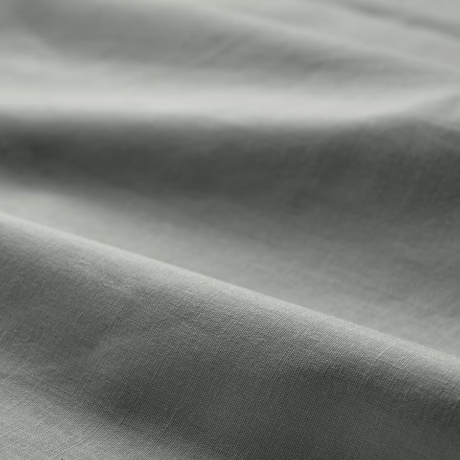 IKEA Funda P/Almohada, Gris claro /2ud (40x90cm) DVALA