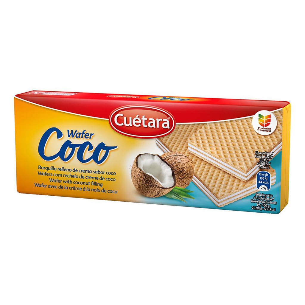 Wafer(Barquillo) sabor Coco CUÉTARA (150g)