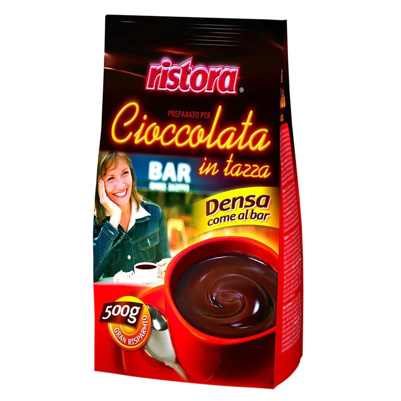 Preparación P/Bebida Caliente de Chocolate Denso y Cremoso RISTORA (500g)
