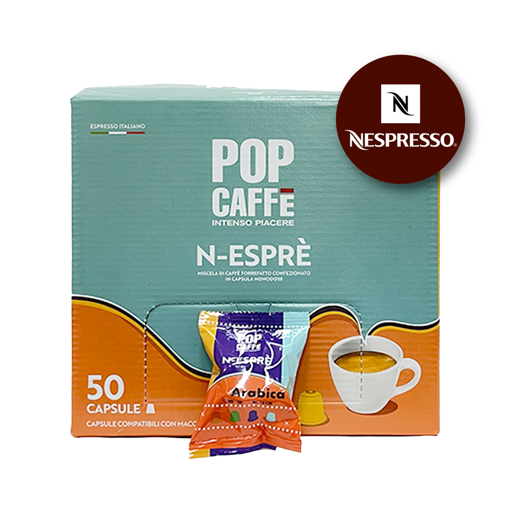 Cápsulas N-Esprè Mezcla Arábica POP CAFFE (50 x 5.5g)