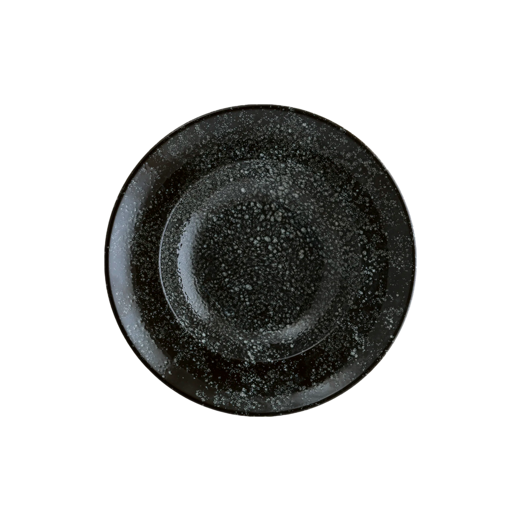 Plato Hondo de Porcelana (40cl/24cm) COSMOS BLACK GOURMET BONNA