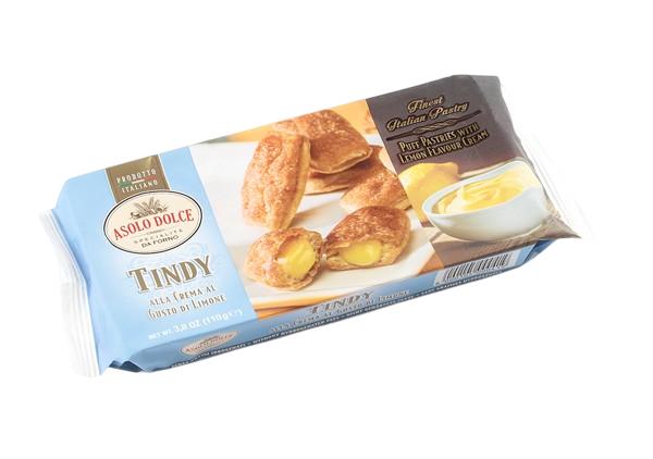 Dulce de Hojaldre Relleno C/Crema de Limon TINDY/ASOLO DOLCE (110g)