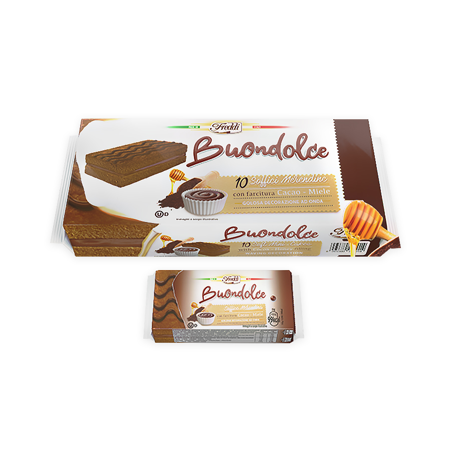 Tartitas C/Relleno de Cocoa-Miel FREDDI BUONDOLCE (10x25g)