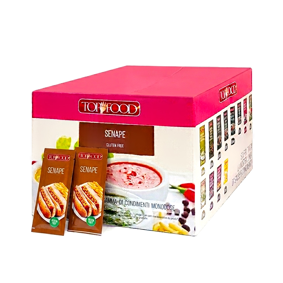 Mostaza Minidosis TOP FOOD/MUCHO GUSTO (12g)