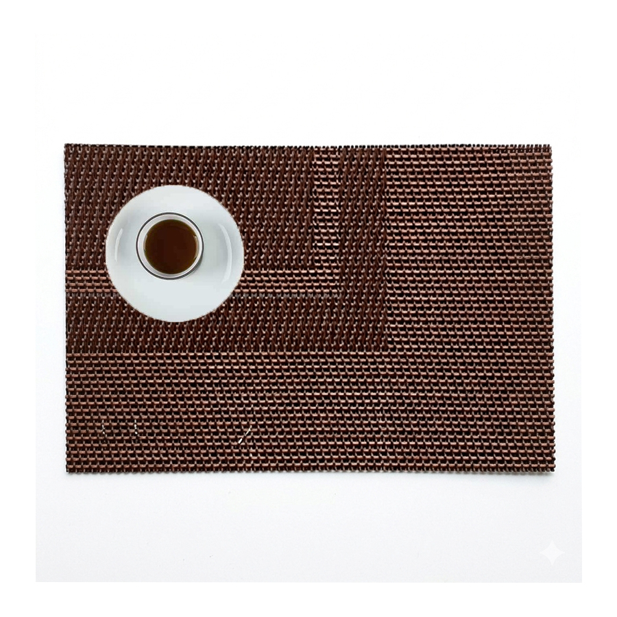 Doyle de PVC Color Marrón C/Rectángulo (45x30cm)