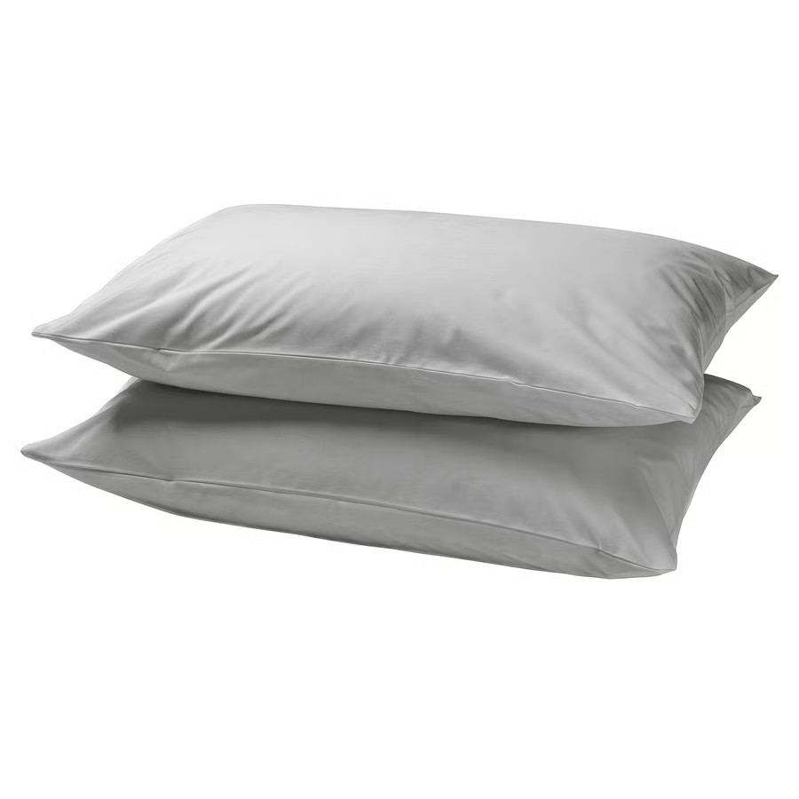 IKEA Funda P/Almohada Gris Claro (50x60cm)/2ud  DVALA