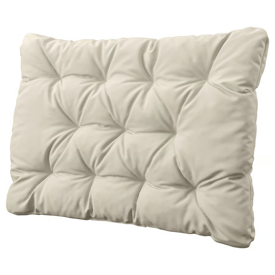 IKEA Cojín Respaldo de Exterior Beige Grisáceo (62x44cm) KUDDARNA