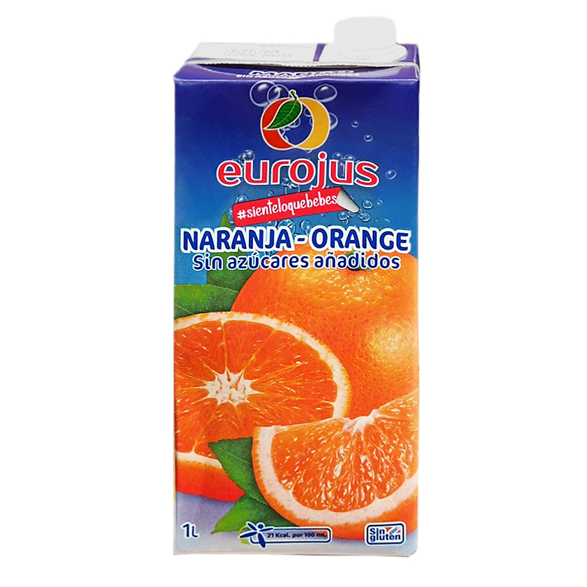 Néctar de Naranja sin azúcar EUROJUS (1L)