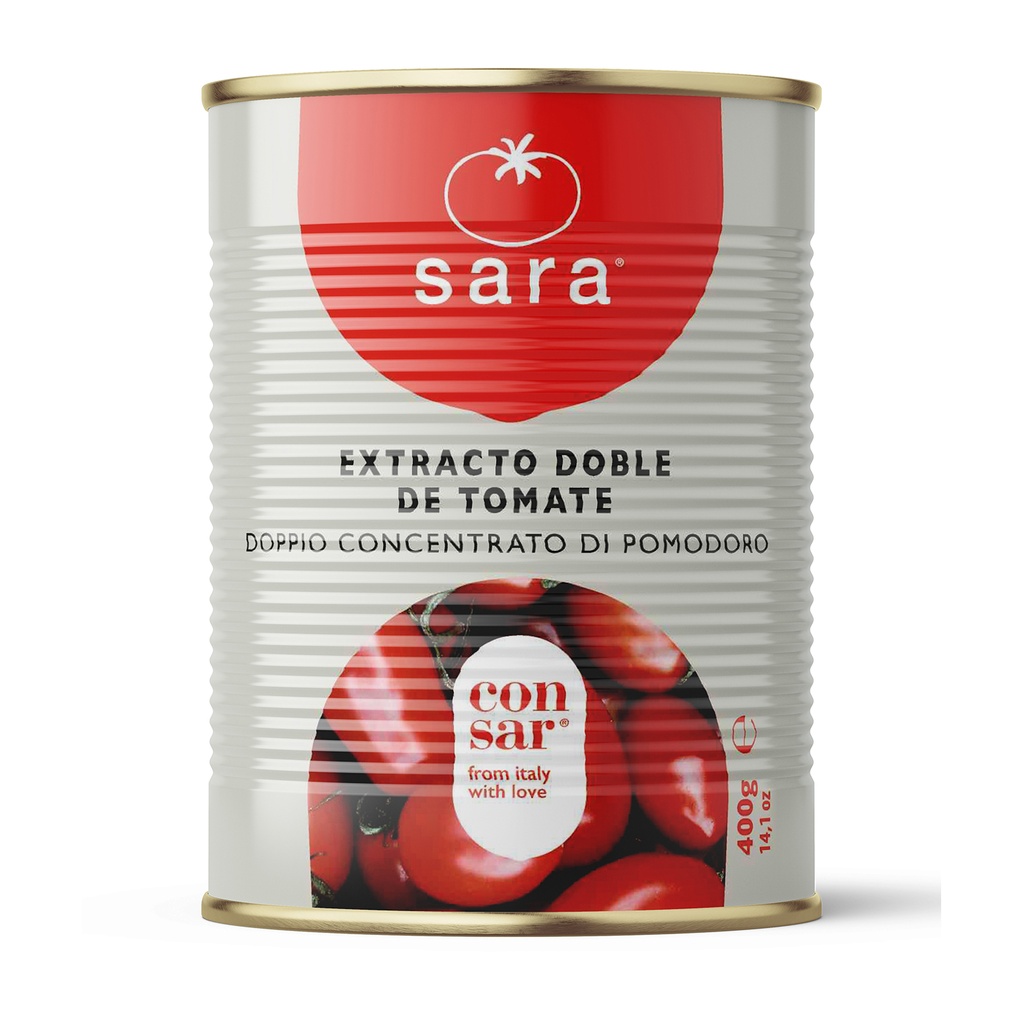 Doble Concentrado de Tomate 28/30% SARA (400g)