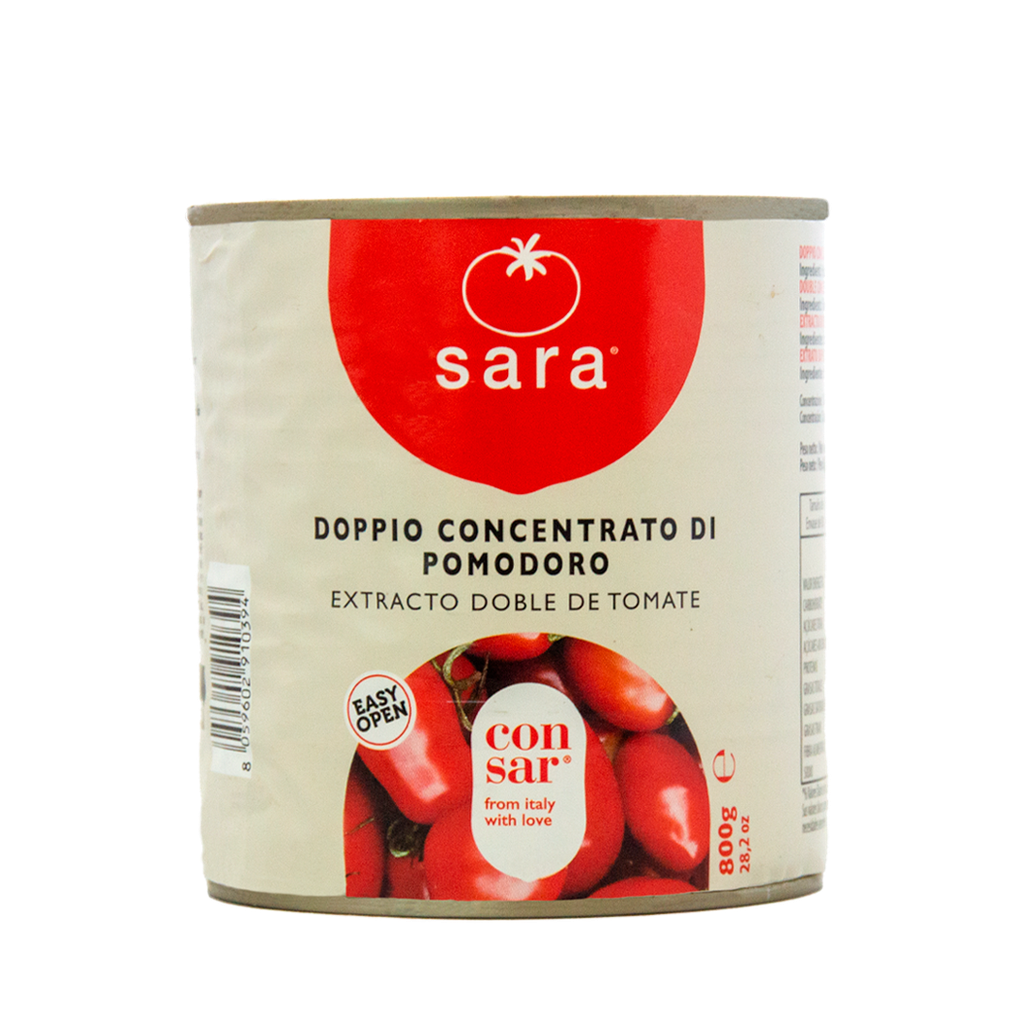 Doble Concentrado de Tomate 28/30% SARA (800g) (con abrefácil)