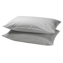 IKEA Funda P/Almohada Gris Claro (50x60cm)/2ud  DVALA