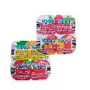 Postre Lácteo con Trozos de Frutas Piña-Fresa y Frambuesa-Melocotón YOQO (4 x 125g)